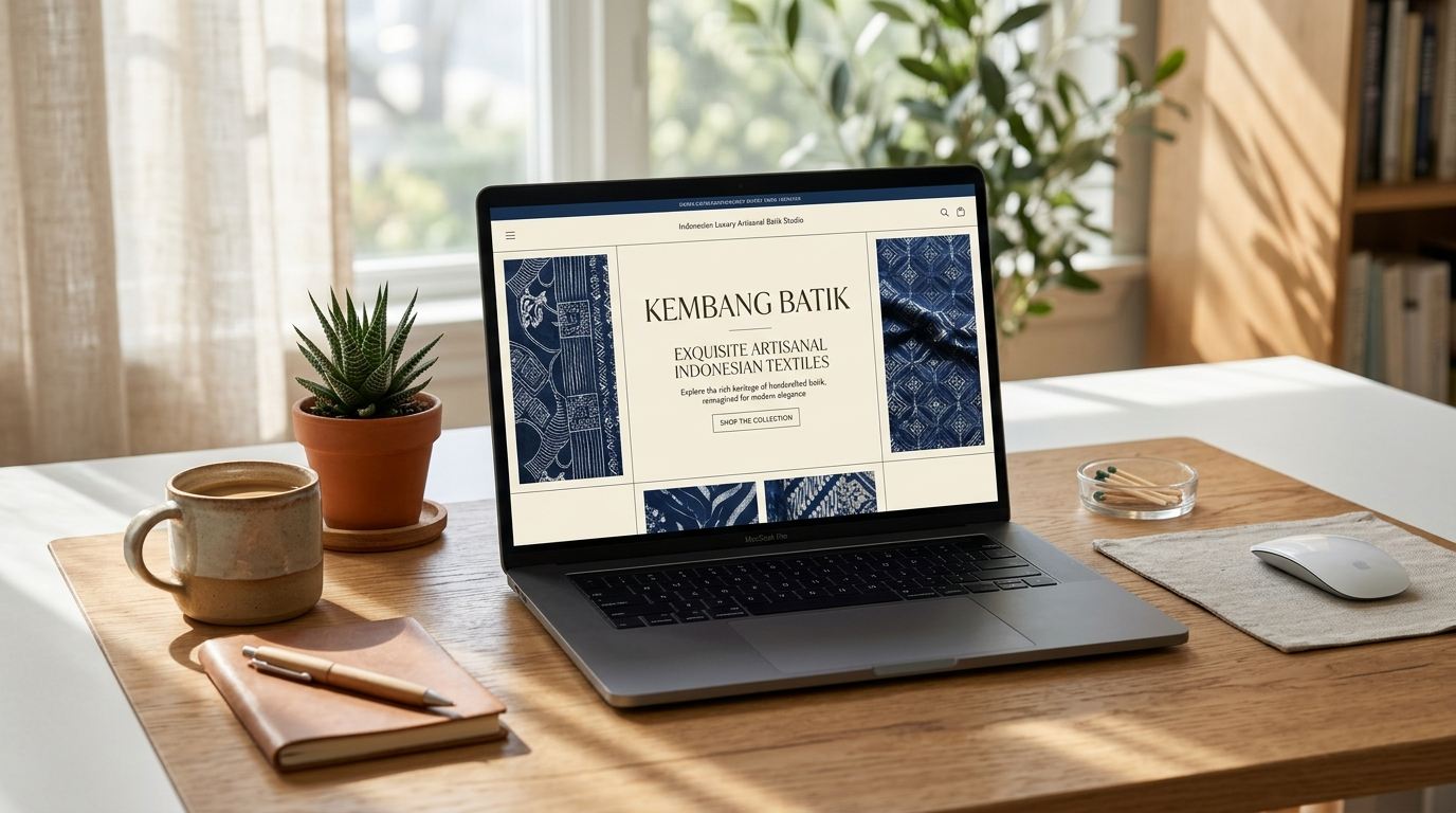 Contoh desain landing page dan website WordPress